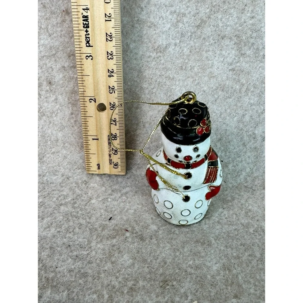 Vintage Snowman Christmas Ornament‎ Festive Holiday Decor Hanging Accessory